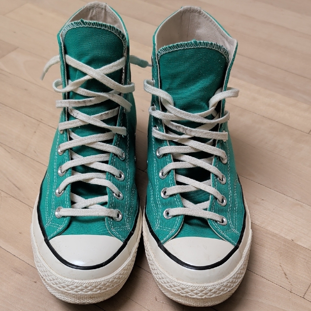 Bright Green Converse Chuck 70 High Top Sneakers - Size 9M / 11W / 42EU - Picture 3 of 6